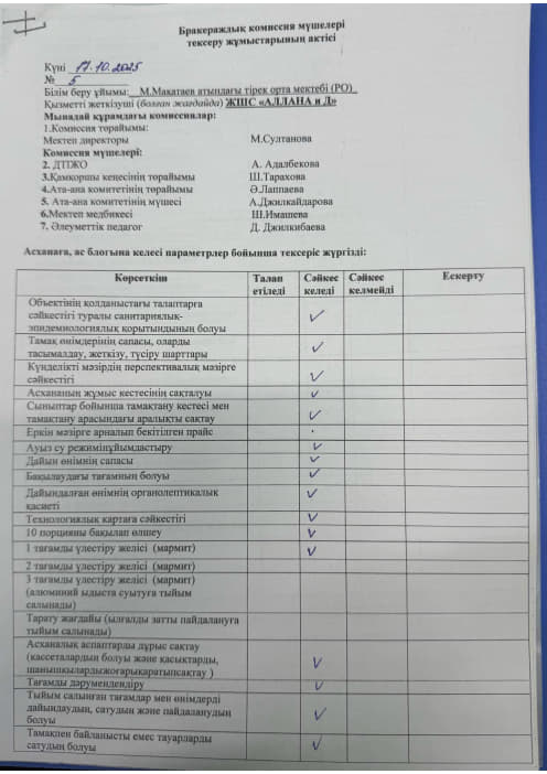 Акт бракераж 5