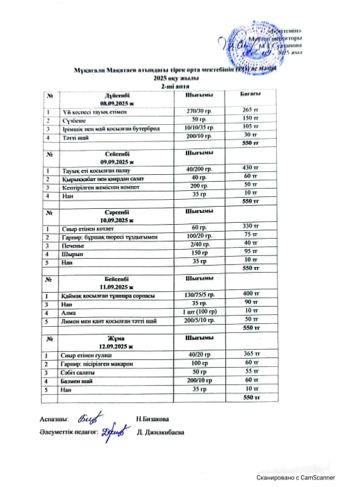 Ас мәзірі 08.09.2025-12.09-2025